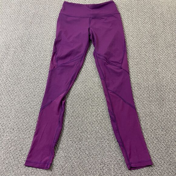 Victorias Secret Sport Knockout Capri Leggings Mesh Pockets Berry Size XS - Picture 1 of 14